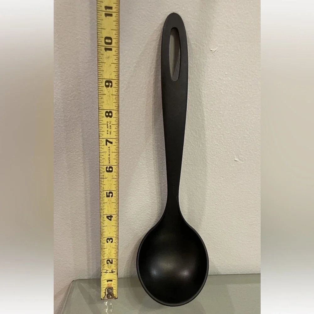Tramontina Ability Nylon Conchal Ladlel Spoon Black Stir‎